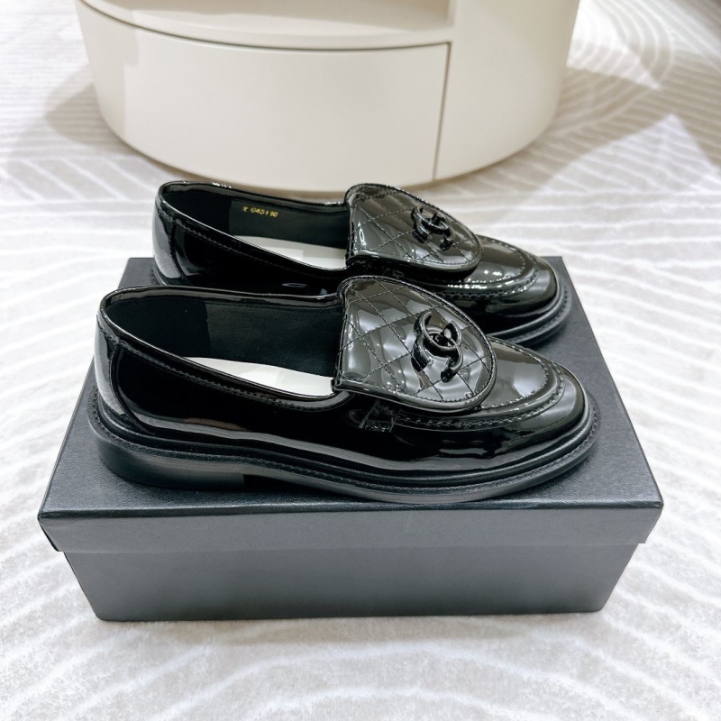 Ch*el leather shoes